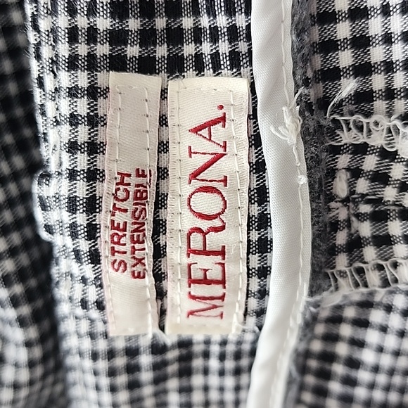 (16) Merona Stretch Tartan Trousers Slim Fit Business Casual Straight Leg - Picture 3 of 8